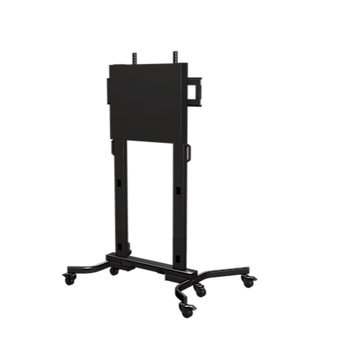 Heavy duty mobile cart with back panel and cover for displays from 50'' - 90''